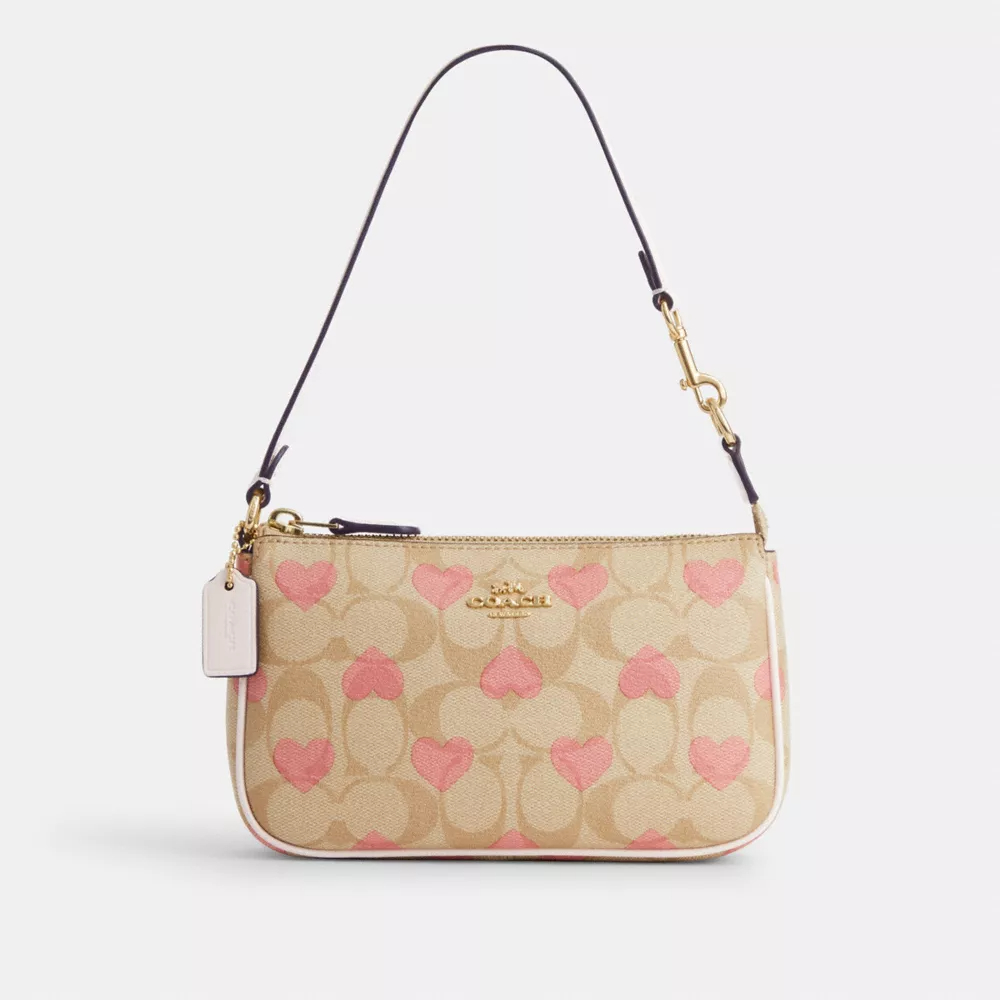 COACH Nolita 19 In Signature Canvas With Heart Print