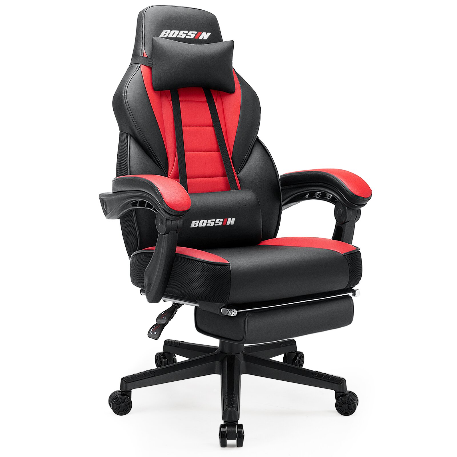 Racing Style Large Size High-Back PU Leather Gaming Chair