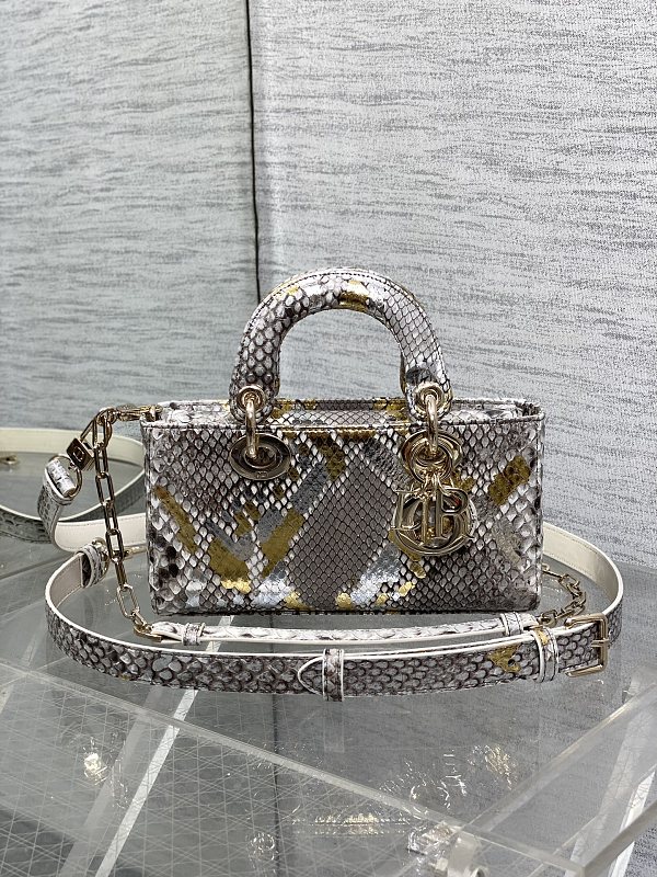 Lady D-Joy Bag Gray Python
