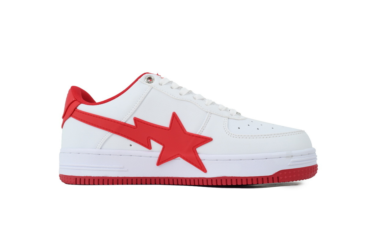 A Bathing Ape Red And White Big Star OZXSHMX 91314M