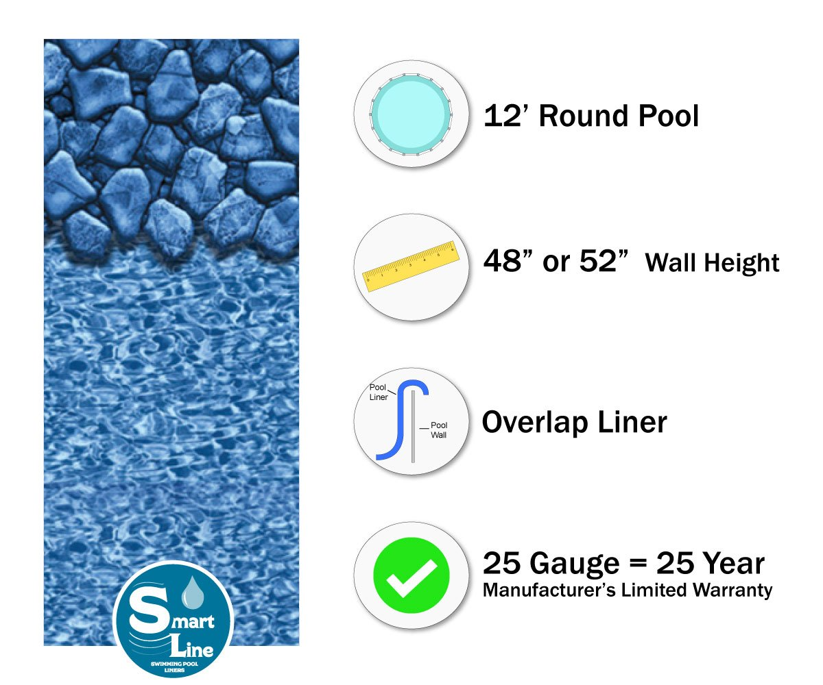 12' Round Above Ground Swimming Pool Complete Kit