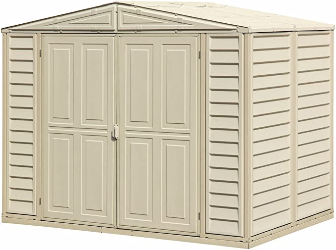 8' x 6' Plastic Garden Shed with Foundation Kit - Ivory - 15