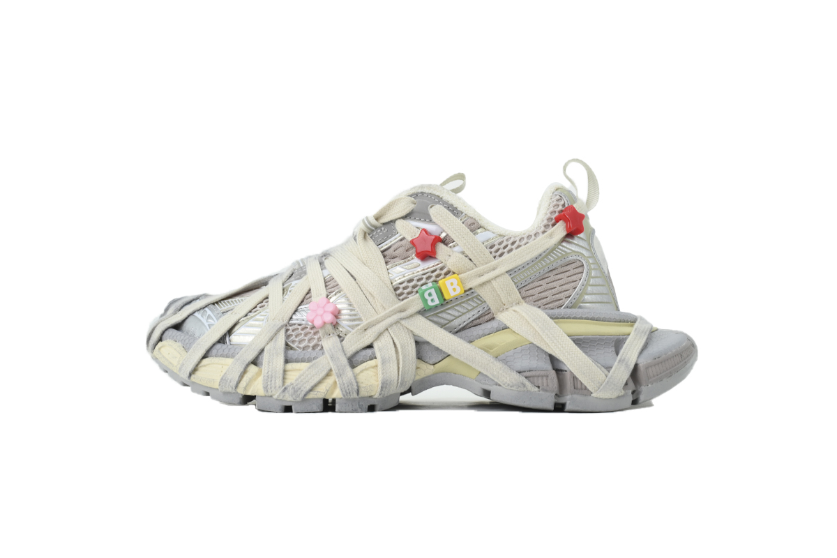 Balenciaga 3XL Sneaker Eggshell Multico 778697 W3XBD 9188