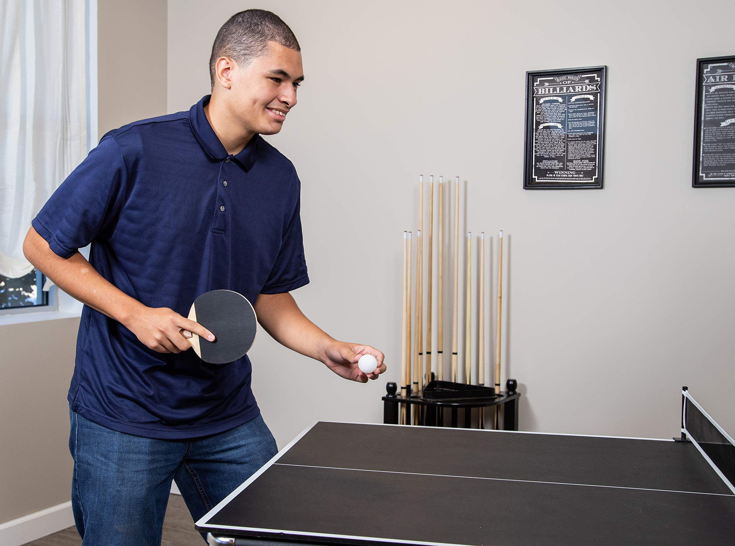 6-Ft Pool & Table Tennis Multigame Table for Family Recreation