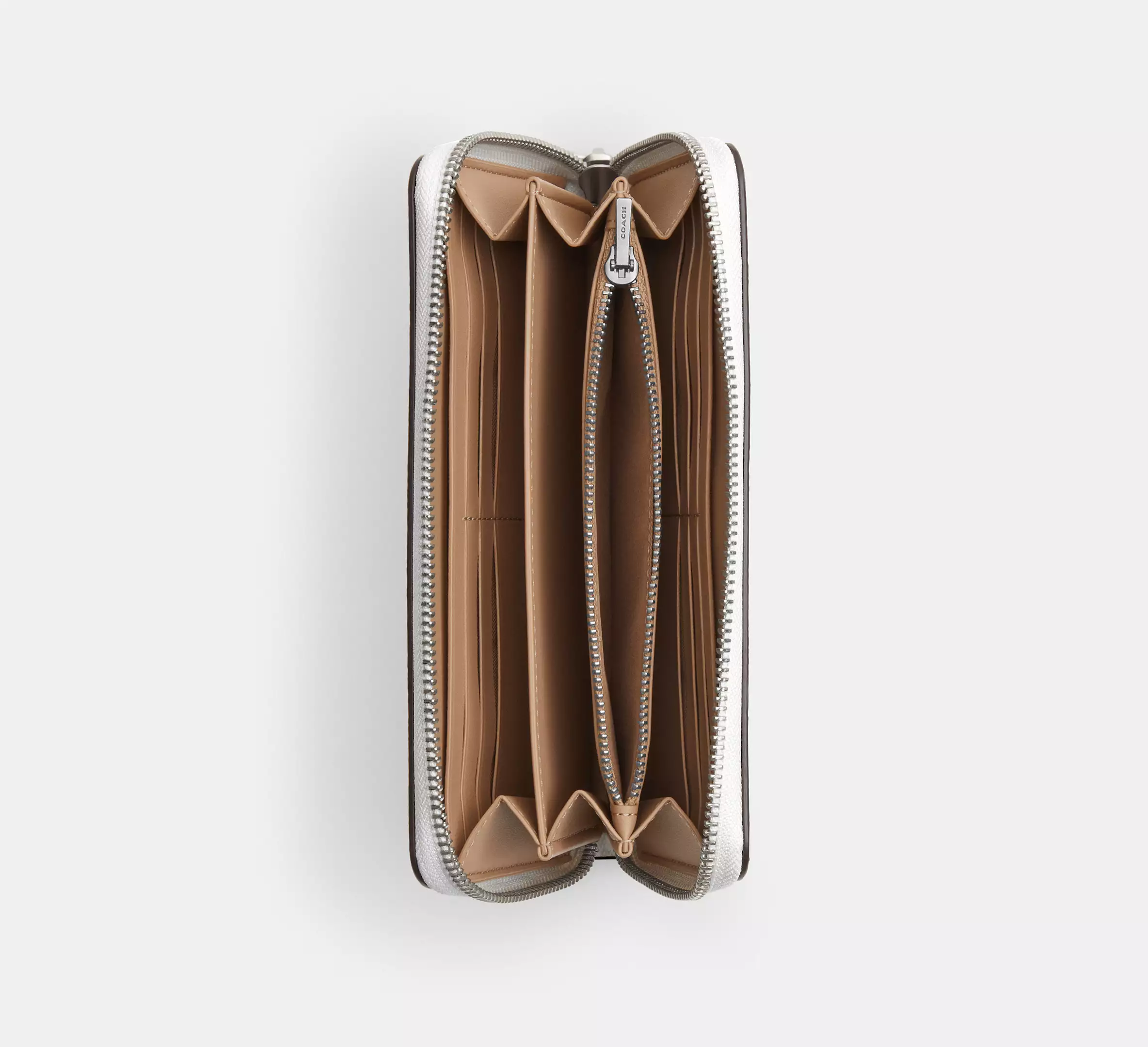 Long Zip Around Wallet In Signature Canvas With Blueberry Print