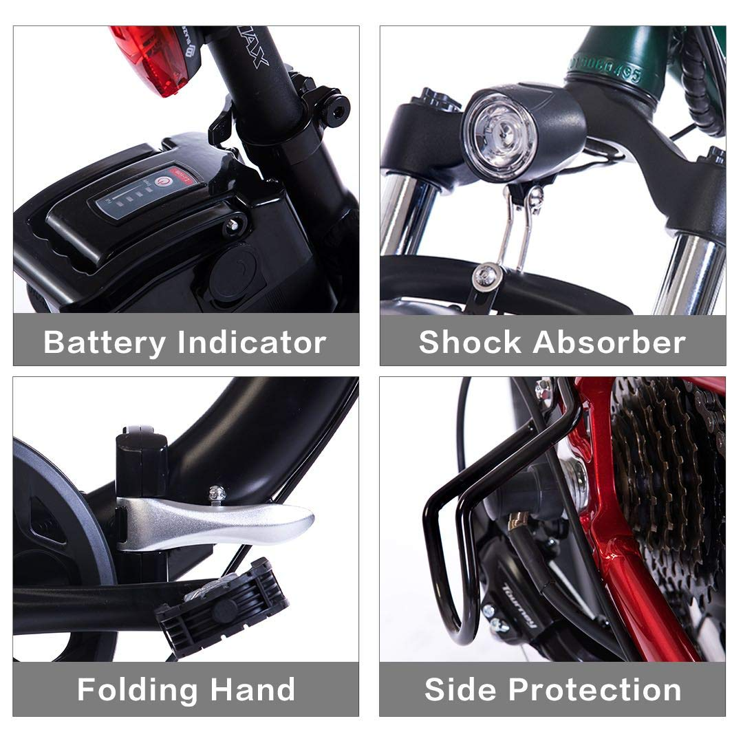 Adult Step-Over & Step-Thru Folding Fat Tire E-Bike Mountain