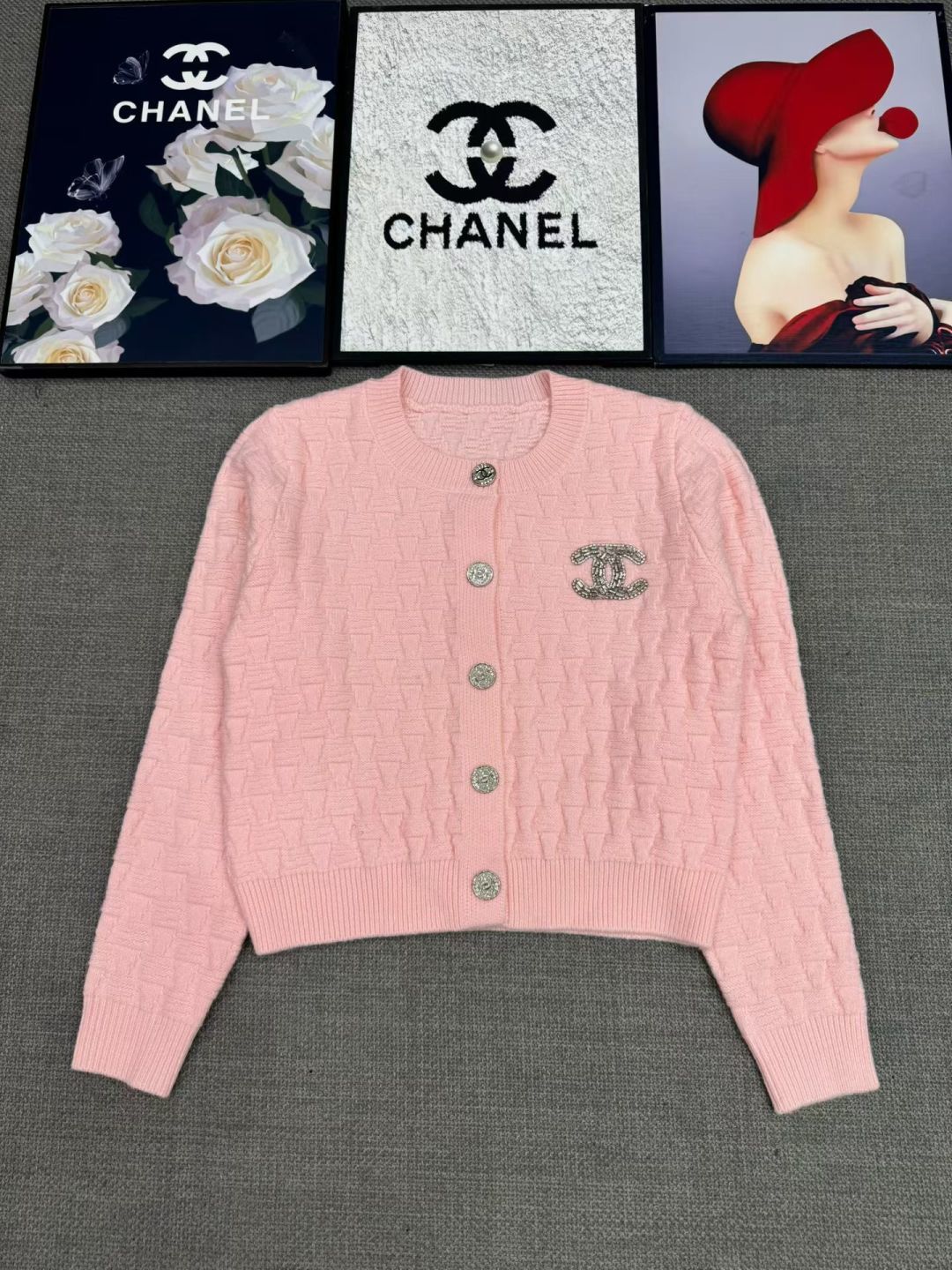 Chanel Round‑Neck Knit Cardigan