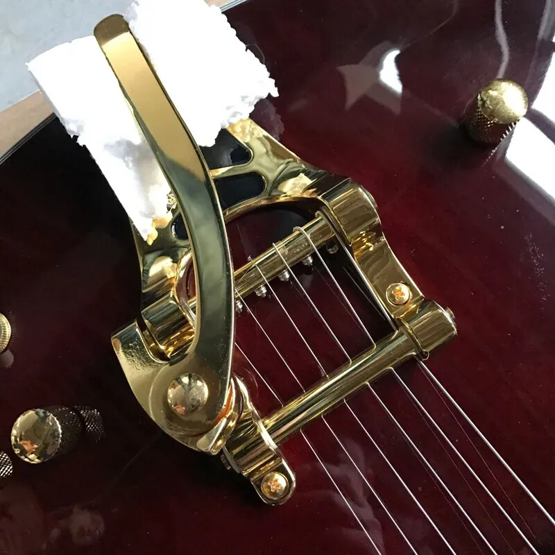 6strings Chet Atkins Country Gentleman Red Hollow Body Simulated Electric Guitar