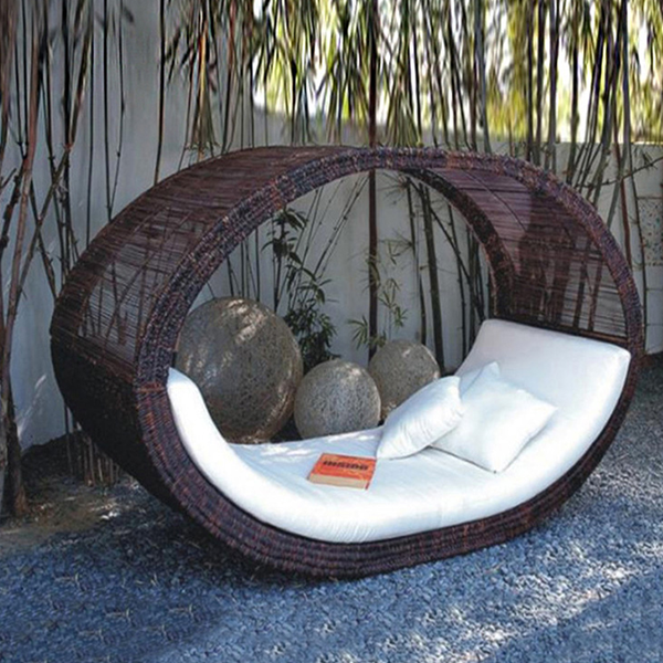 YOLANDA Direct Patio Rocker Recliner with Removable Headrest