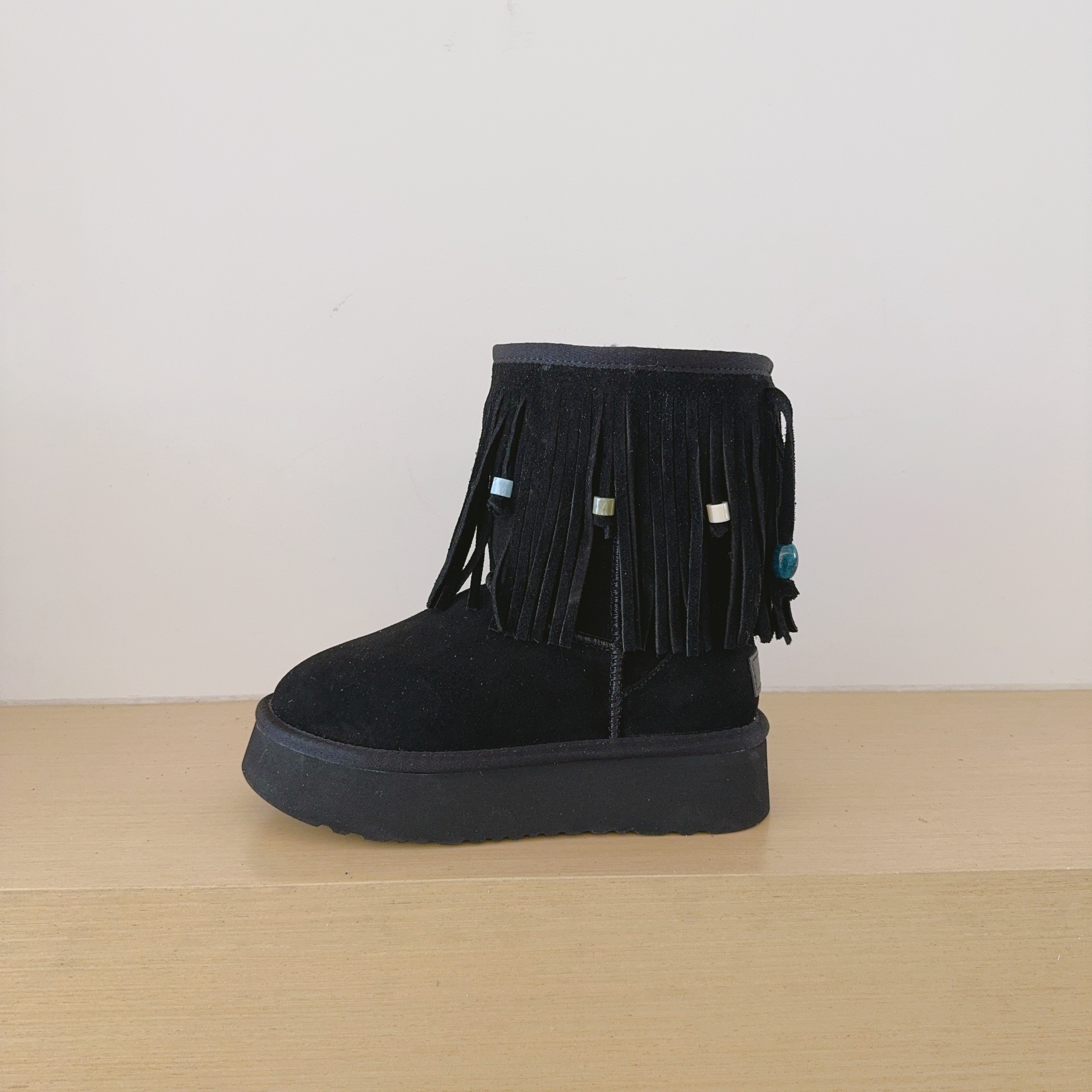 Tassel Mid-Calf Boots Platform