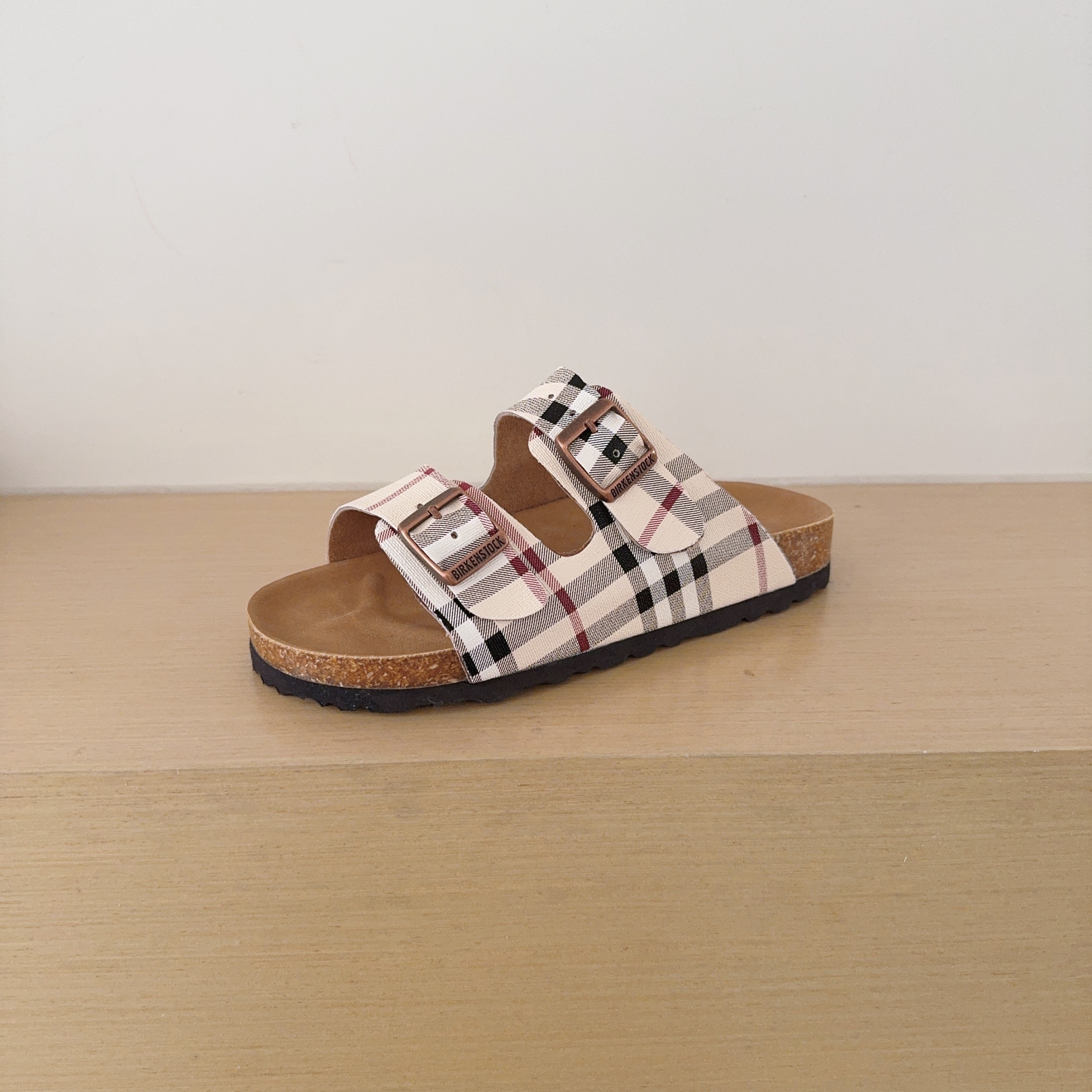 UGG Kids FF Check Birken-Style Two-Strap Sandals Adult And Kids