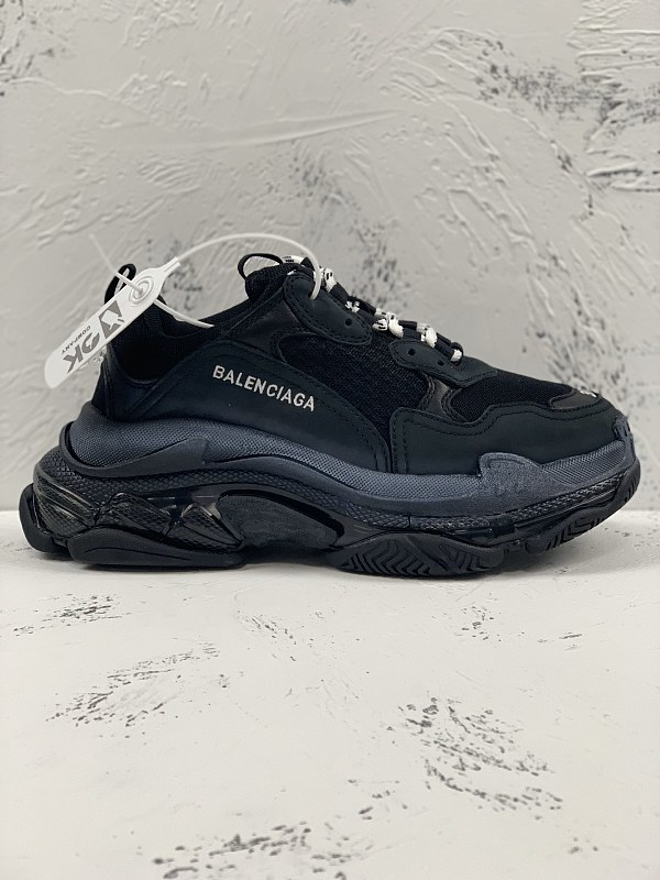 Balenciaga Triple S Air-Cushion Black Sneakers