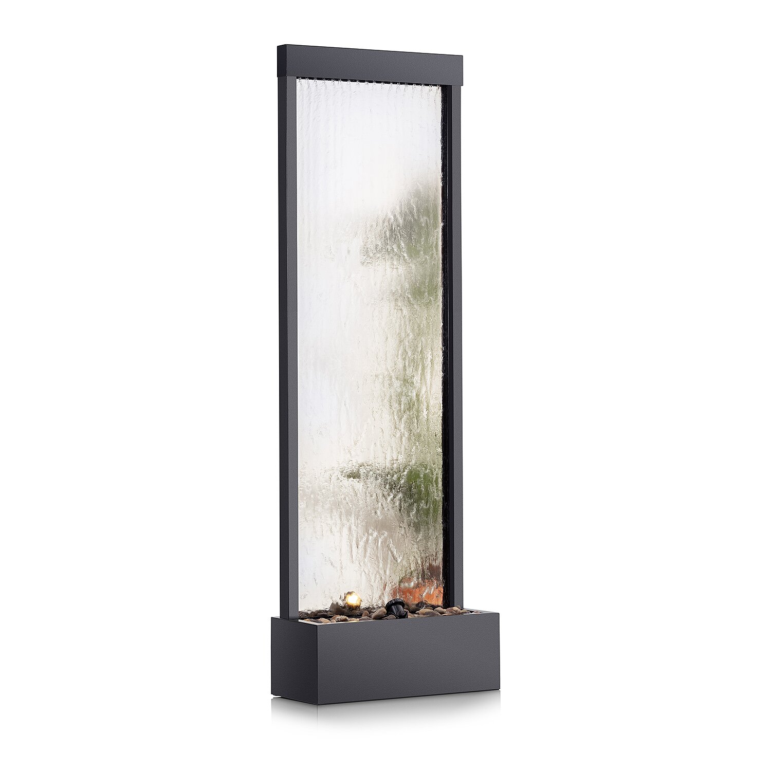 Statesboro Metal Mirror Fountain with Light
