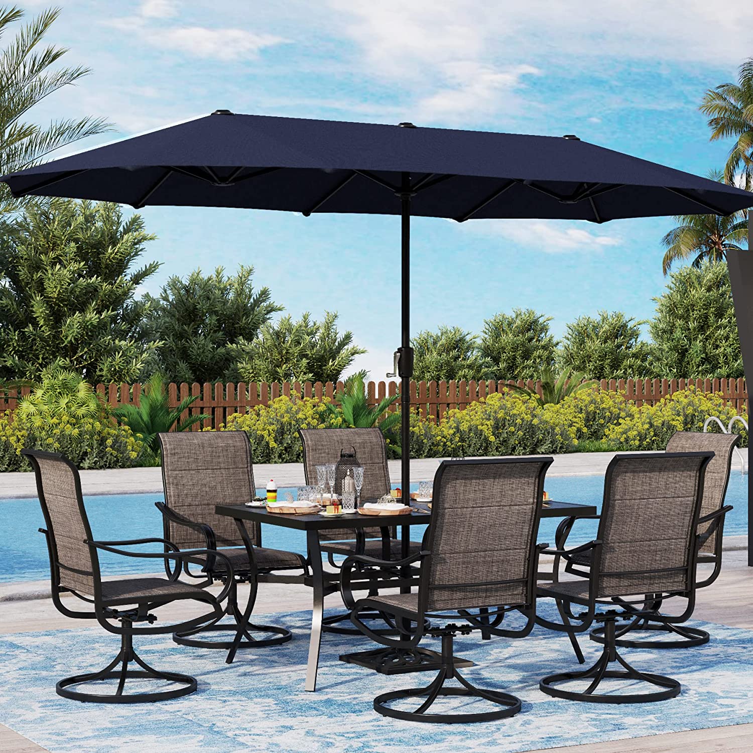 Patio Dining Set Patio Set for 6 Person Furniture