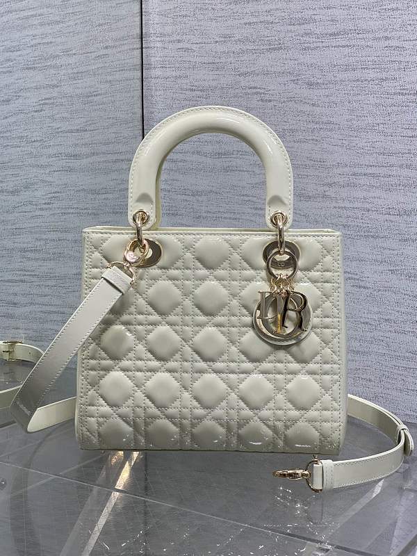 Dior Lady Dior Mini Bag Cream