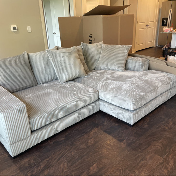 Luxe 2 - Piece Upholstered Chaise Sectional