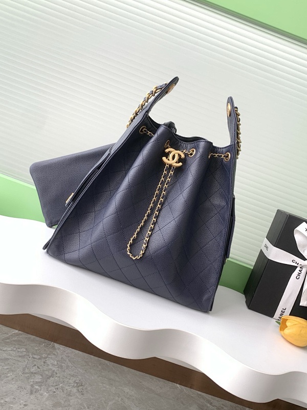 Chanel AS5311 Navy Caviar Hobo Bag
