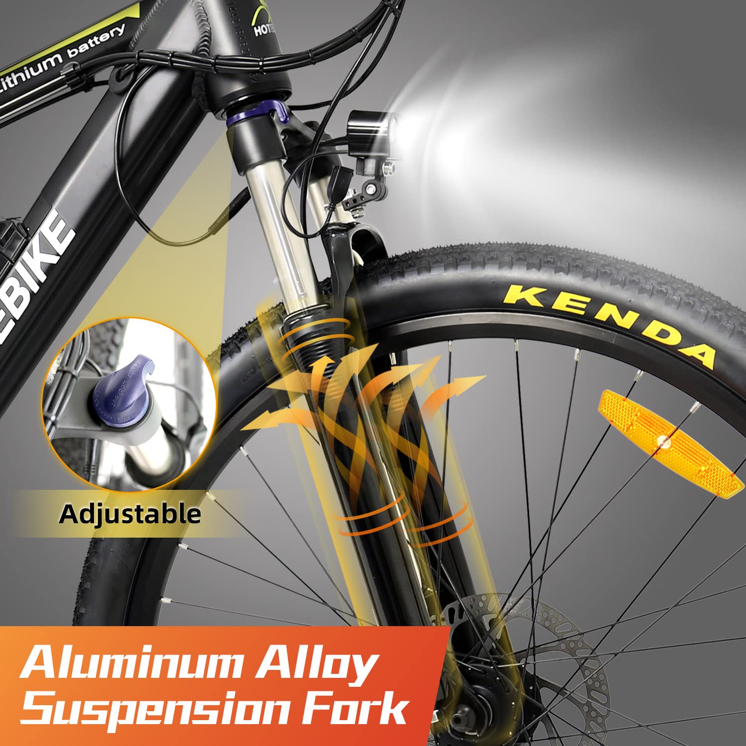Electric Bike 750W 48V Mountain Ebikes 26" with 13AH Removable