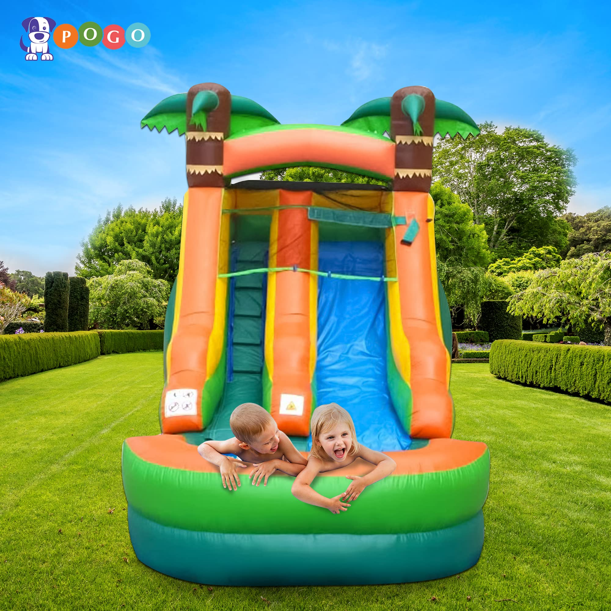 Inflatable Water Slide for Kids - Residential Backyard