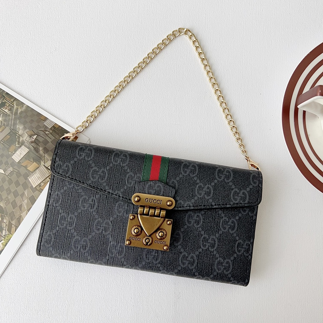 Louis Vuitton & Gucci Luxury Monogram Wallet Crossbody Phone Purse Case