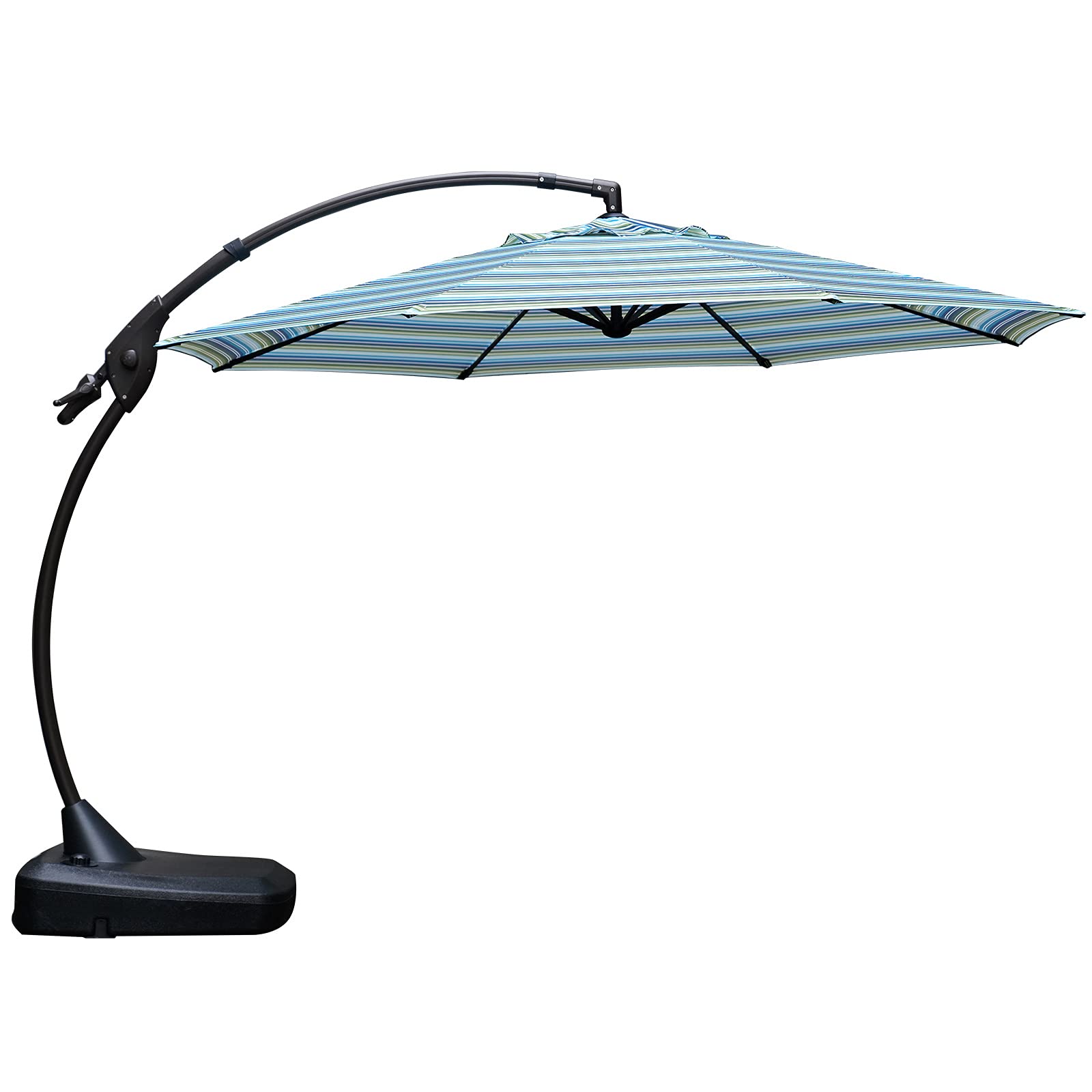 11 FT Deluxe NAPOLI Curvy Aluminum Offset Umbrella