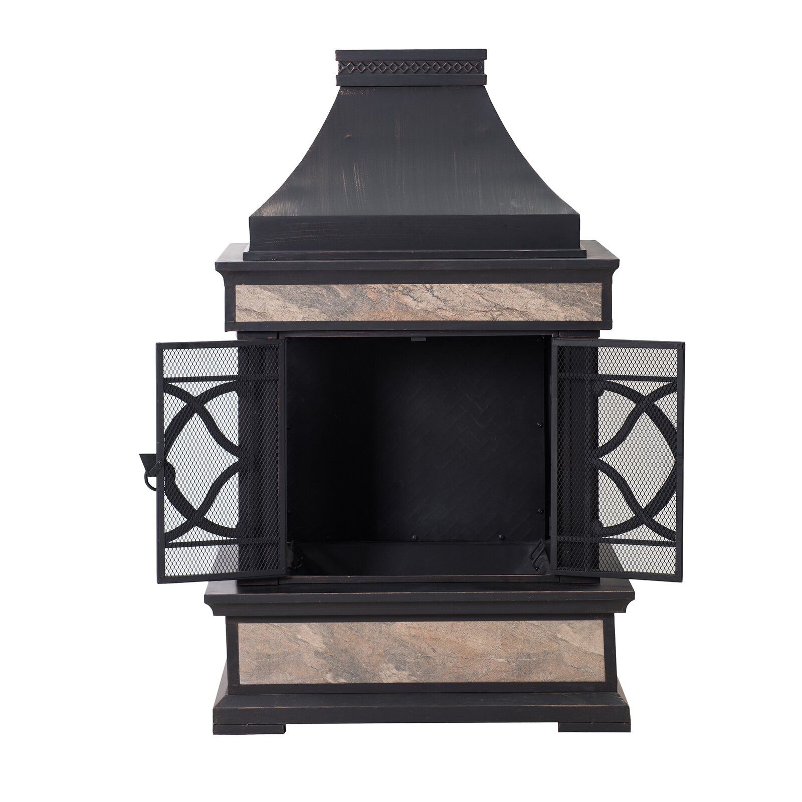 Sofie 56.7'' H Wood Burning Fireplace
