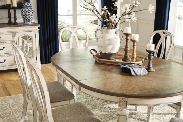 Realyn Oval Extendable Dining Table