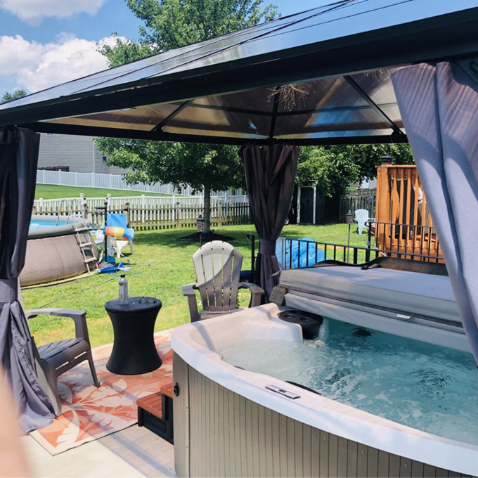 Lifesmart Spas Leganza 6 - Person 90 - Jet Rectangular Hot Tub