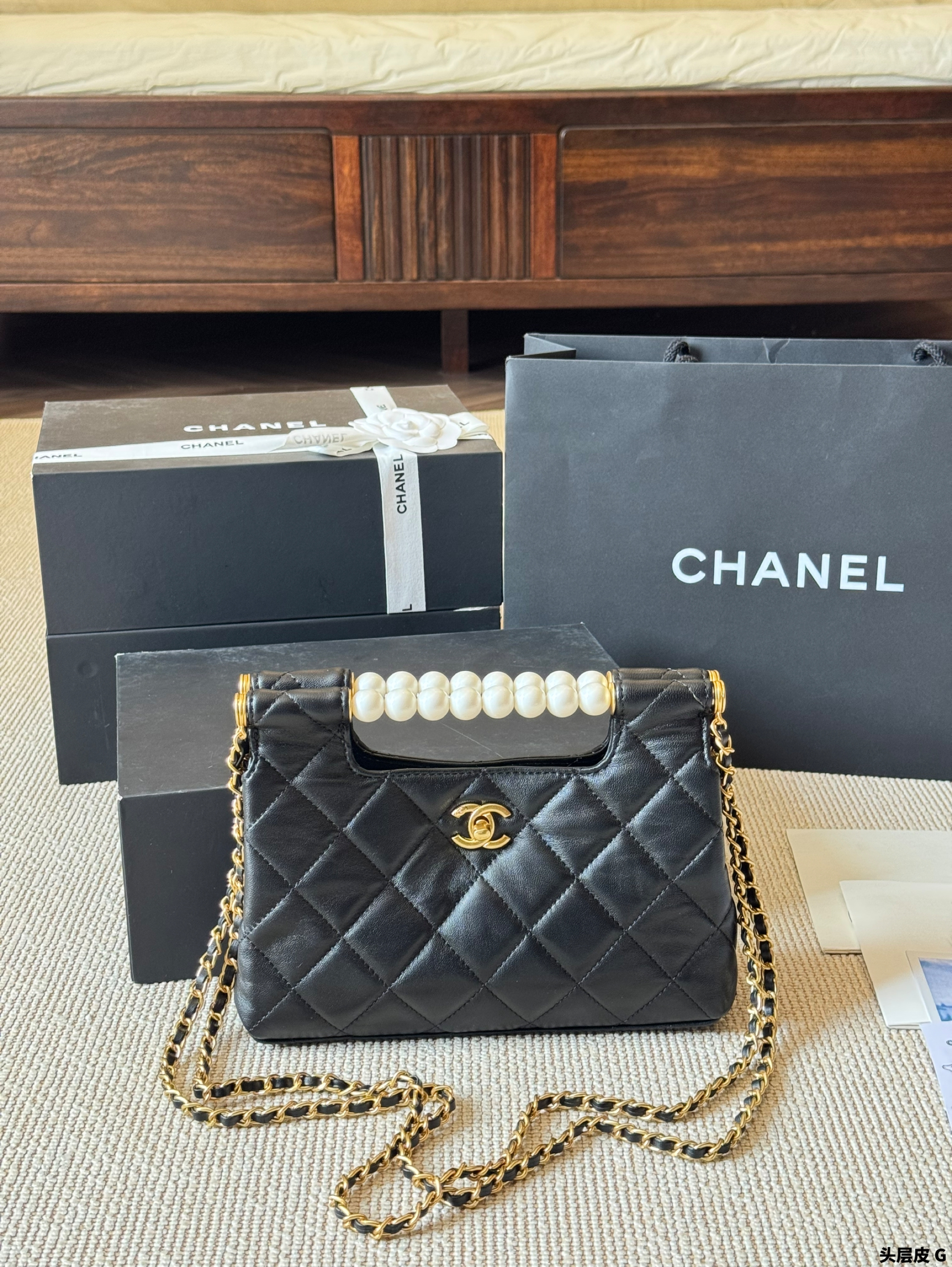 Chanel Pearl clutch