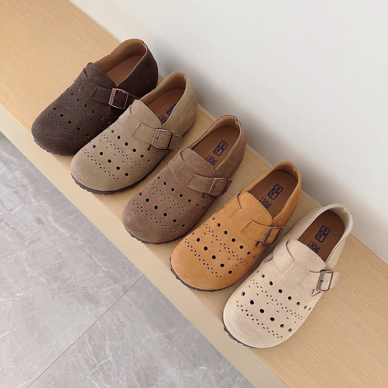 Cutout Birken-Style Back-Covered Shoes