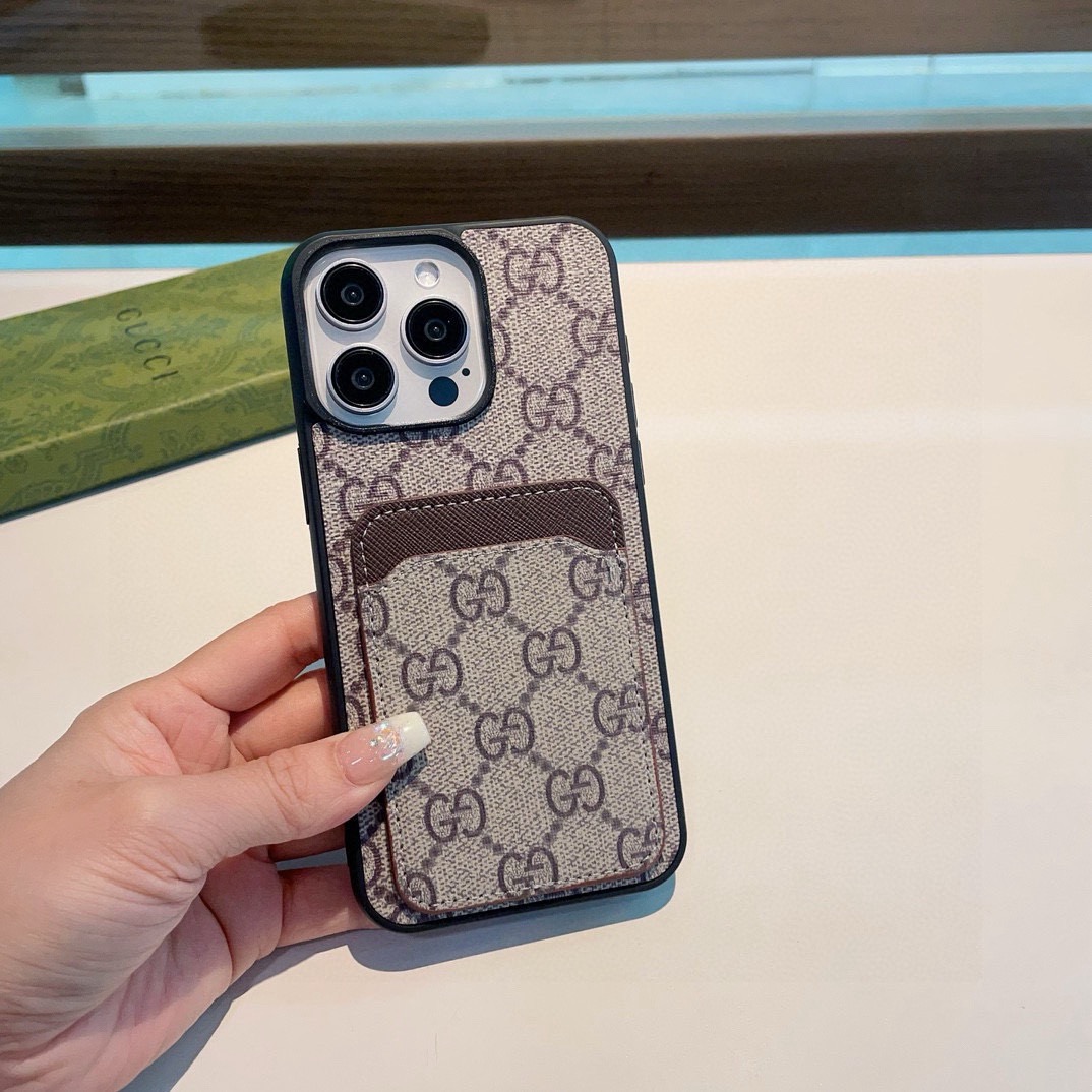 Gucci Classic Monogram Phone Case - Card Slot Full Coverage | Timeless Luxury Collection