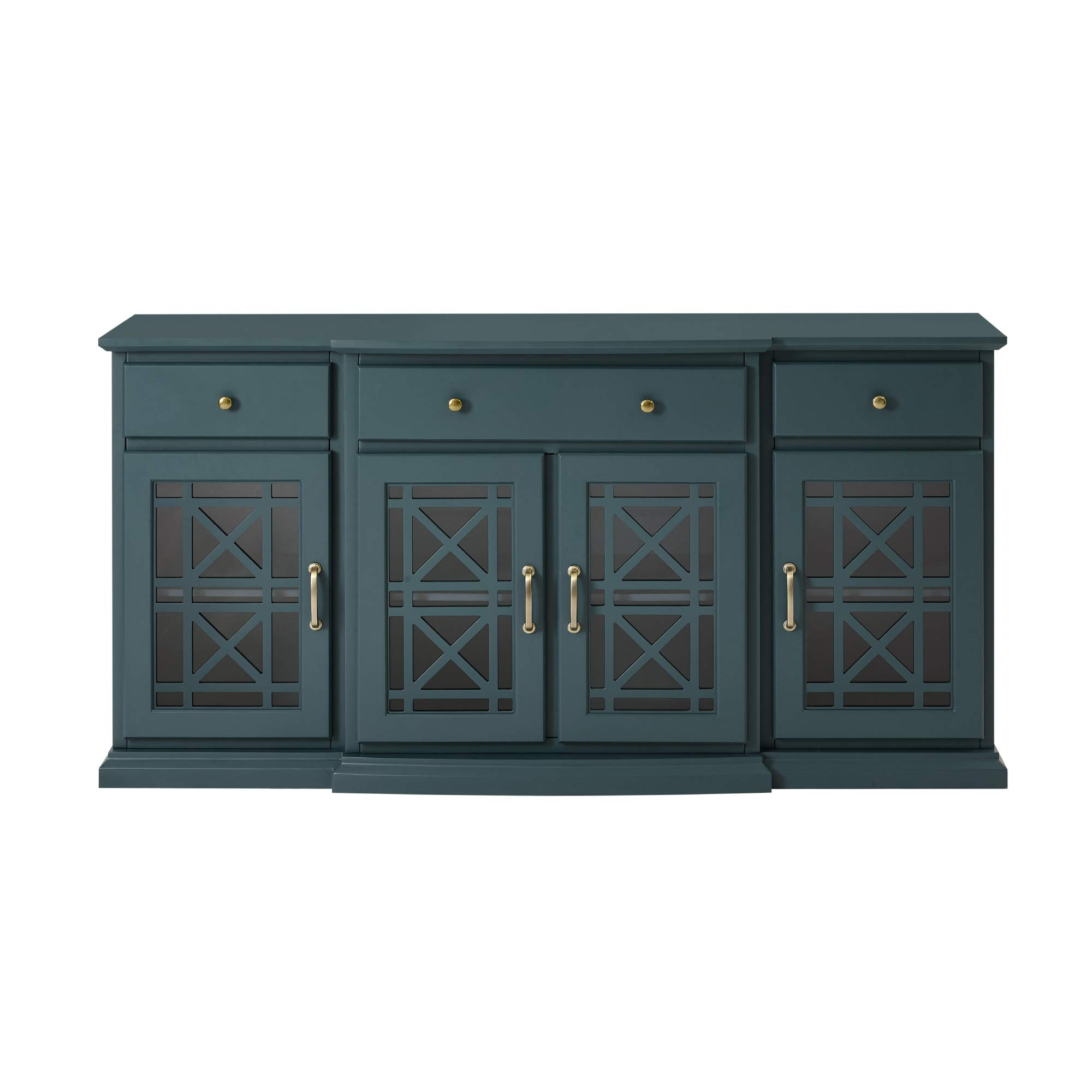 Modern Wood Glass Door Buffet Sideboard Living Room - Dining