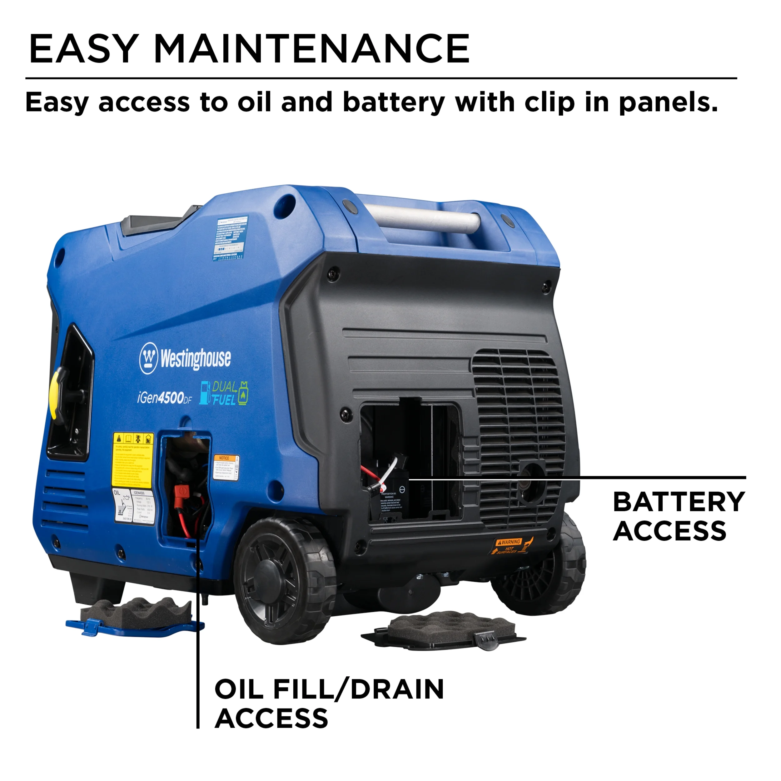 Westinghouse 4500 Peak Watt Electric Start Dual Fuel Inverter