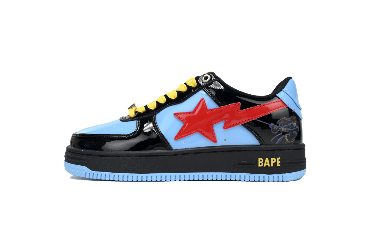 A Bathing Ape Bape Sta Low Black Widow 1I73-291-907