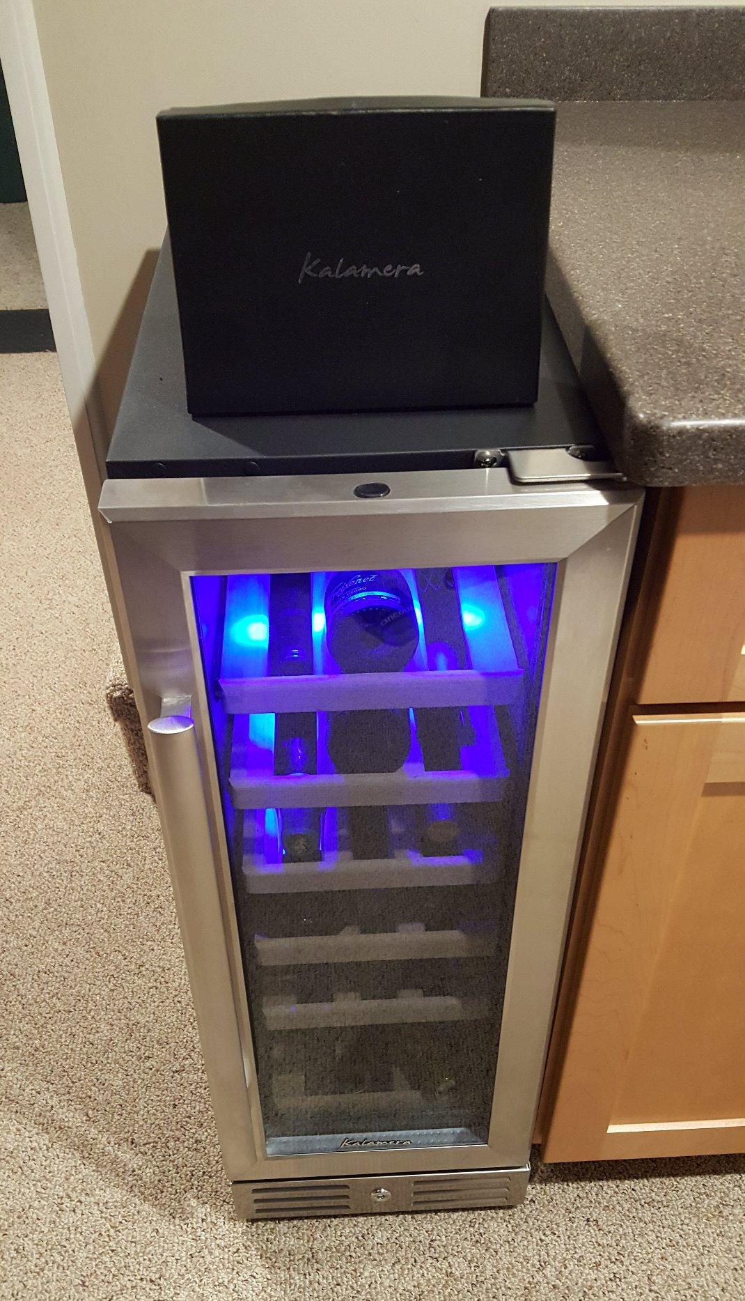 Kalamera 24'' Wine Cooler Refrigerator 46 Bottle Dual Zone