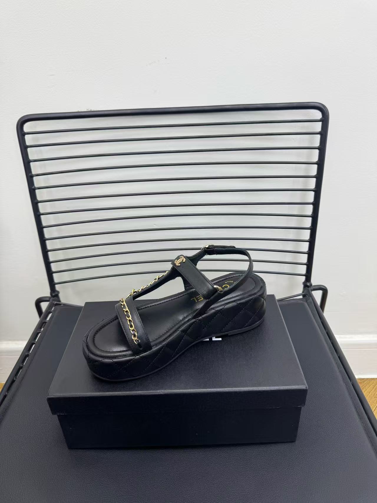 Chanel chain sandals