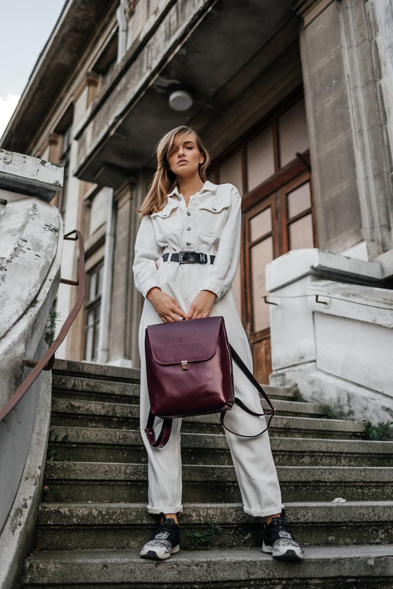 The Structured Leather Backpack