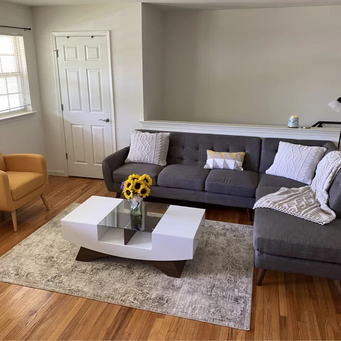 Madilynn Trestle Coffee Table with Storage