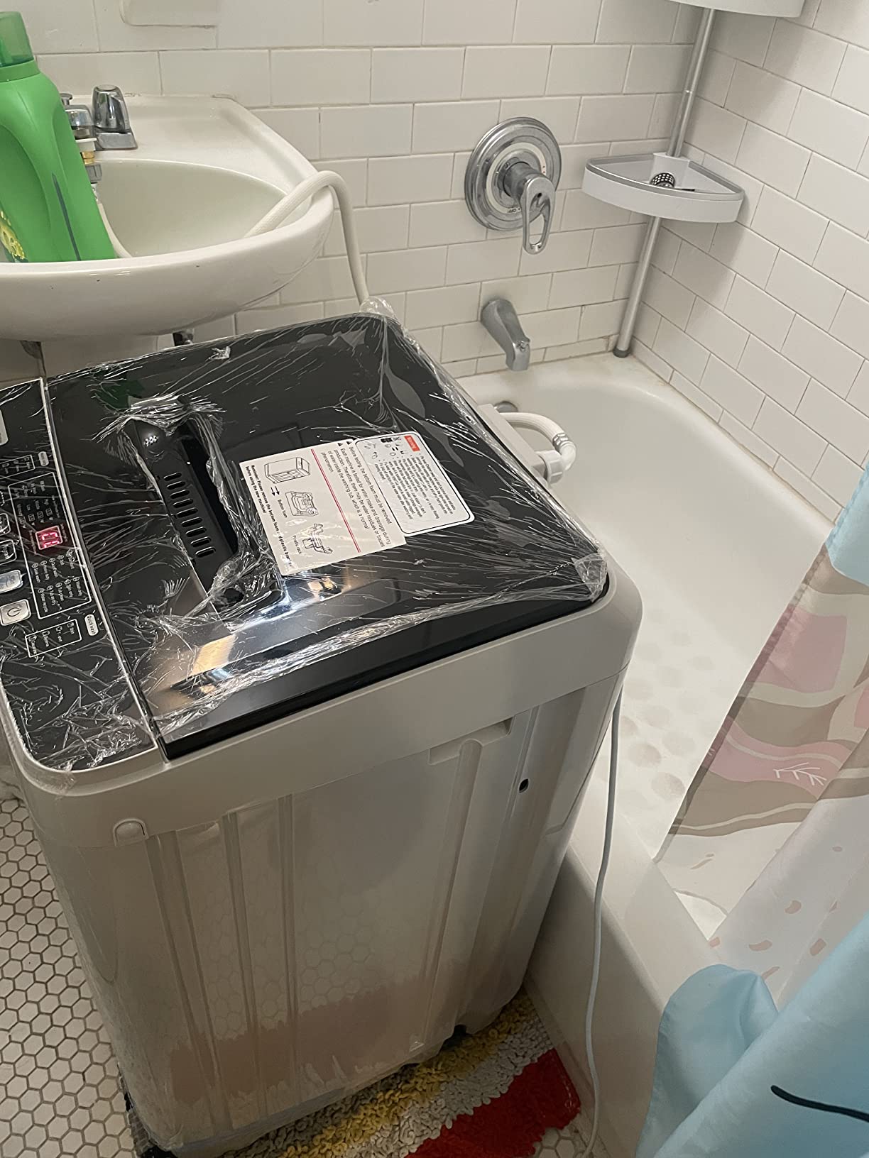 Portable Washer Nictemaw 17.8Lbs Capacity Full-Automatic Washer