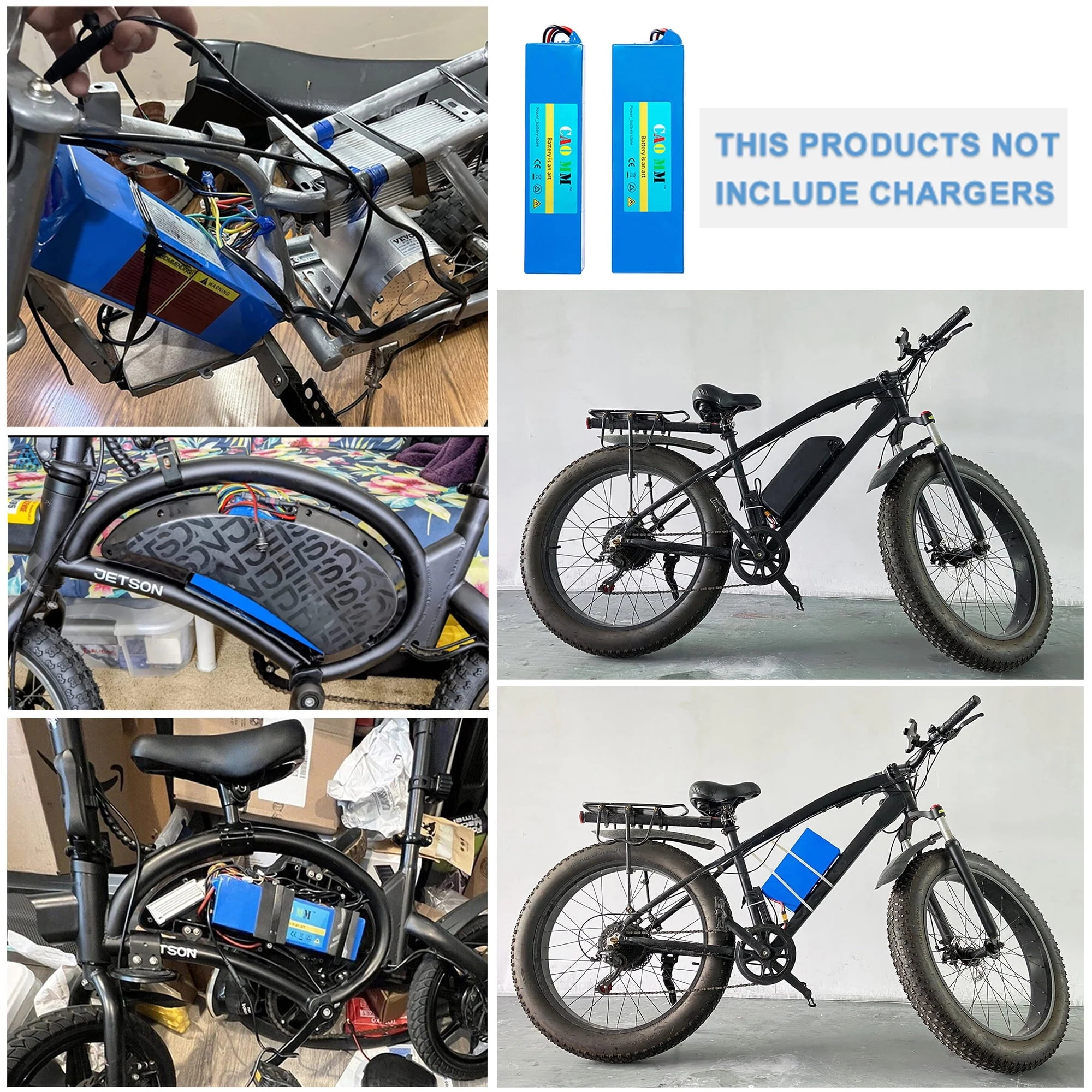 48V 10Ah Lithium E-Bike Battery, Battery Only