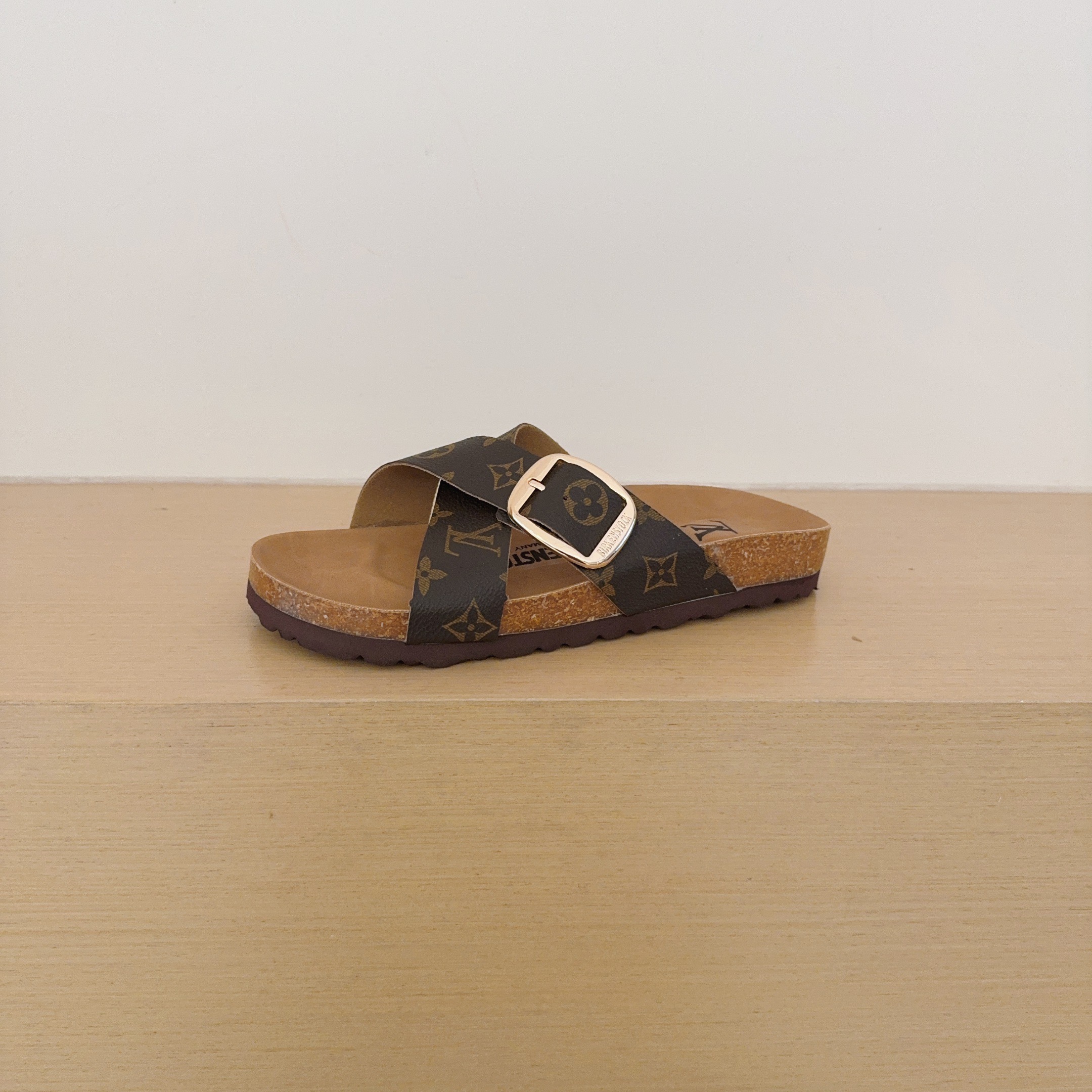 Birken-Style Cross-Strap Sandals