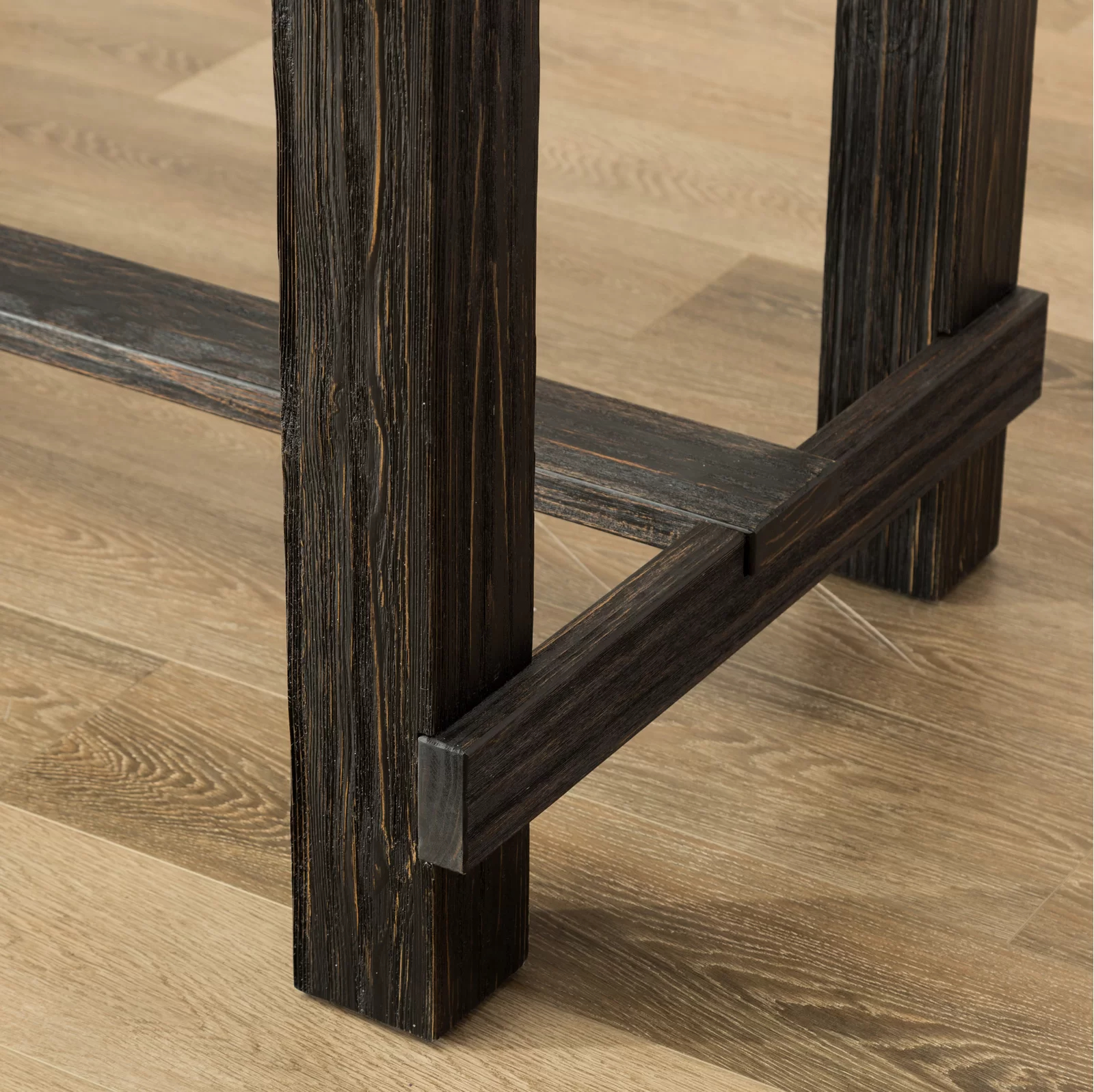 Bamey 6 - Person Bar Height Solid Wood Dining Set