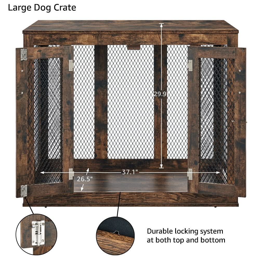 Dog Crate with Cushion & Tray