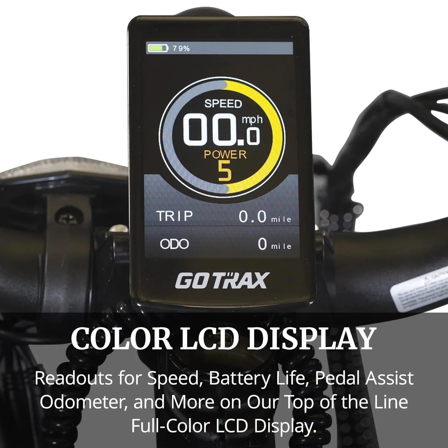 GOTRAX Tundra 26in Fat Tire Electric Bike, 750W, Silver