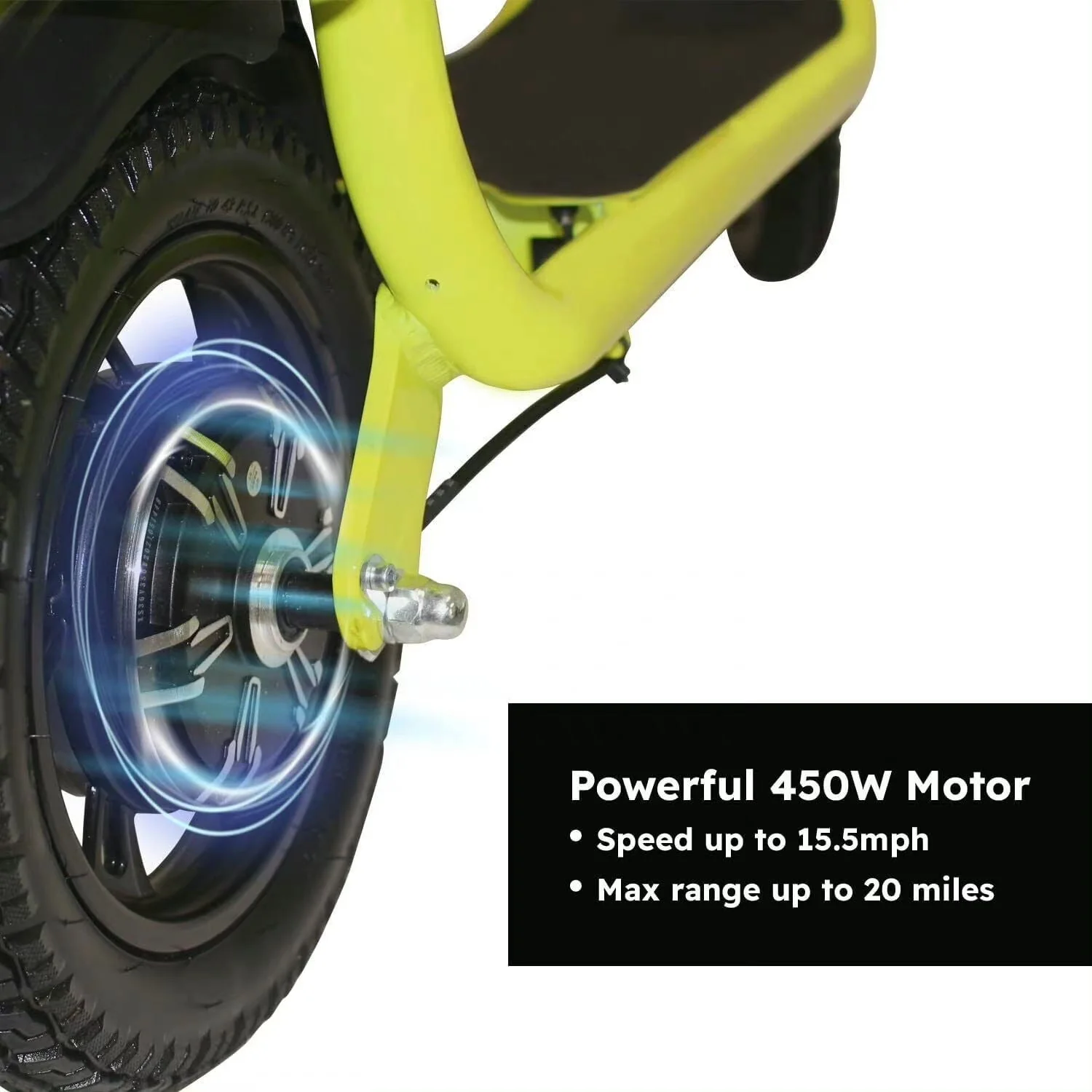 Dazone 12in Folding Electric Scooter, 450W, Yellow