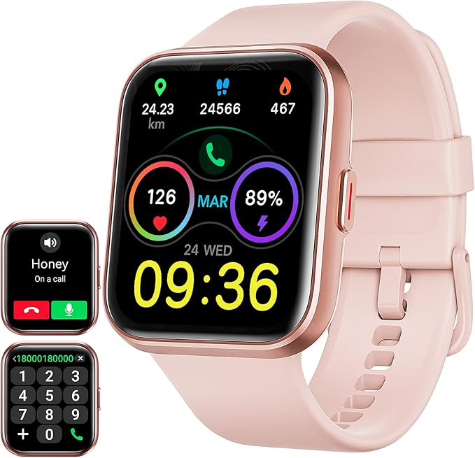 Smart Fitness Watch for Men Women(Answer/Make Call), Alexa Built-in, with Heart Rate SpO2 Sleep Monitor 100 Sports 5ATM Waterproof Activity Trackers and Smartwatches for iOS&Android Phones