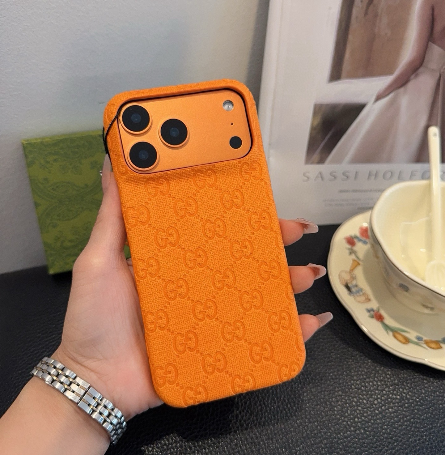 Gucci Starry Series GG Embossed iPhone Case