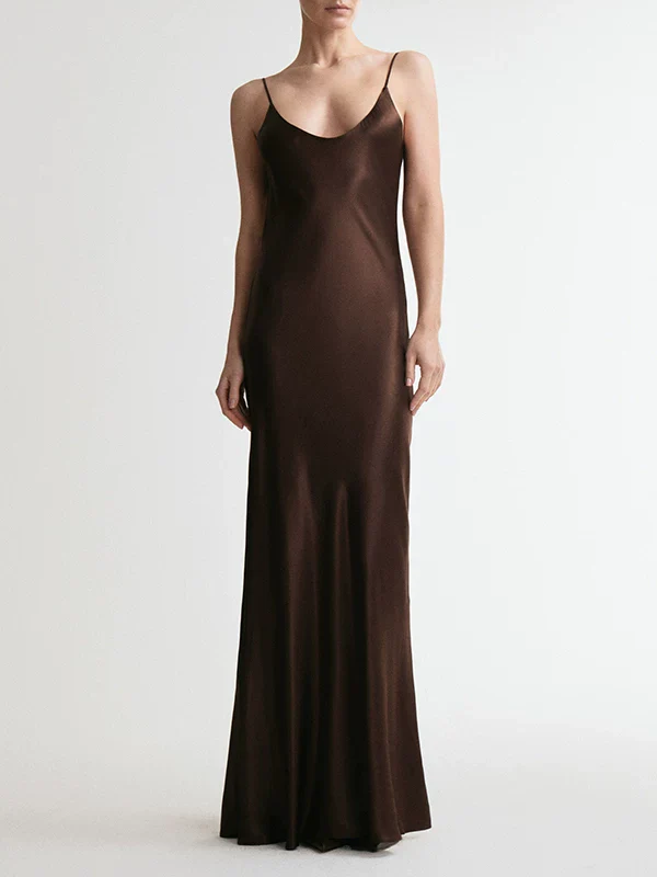 High-end slimming sleeveless cami dress