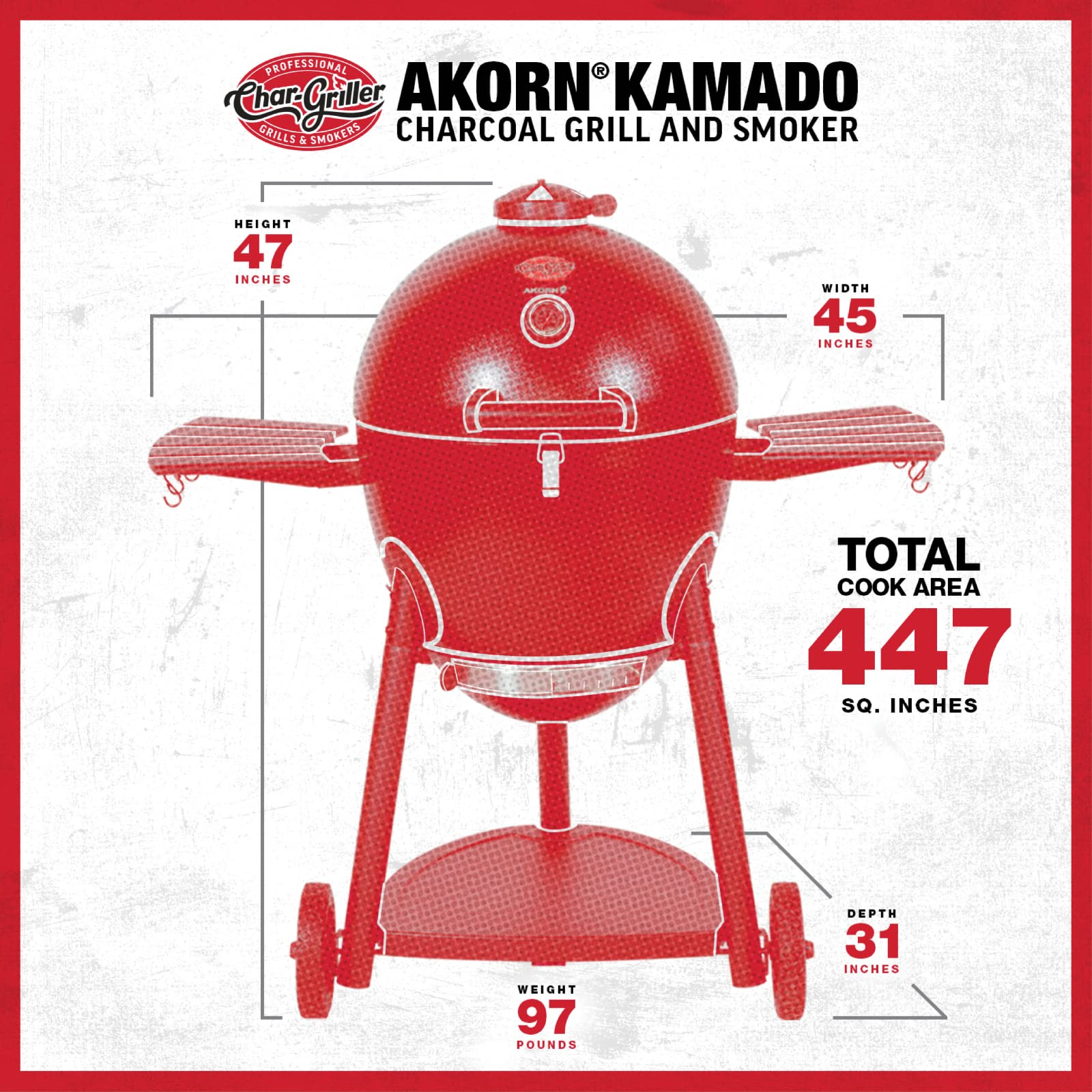 Char-Griller E16620 Akorn Kamado Charcoal Grill