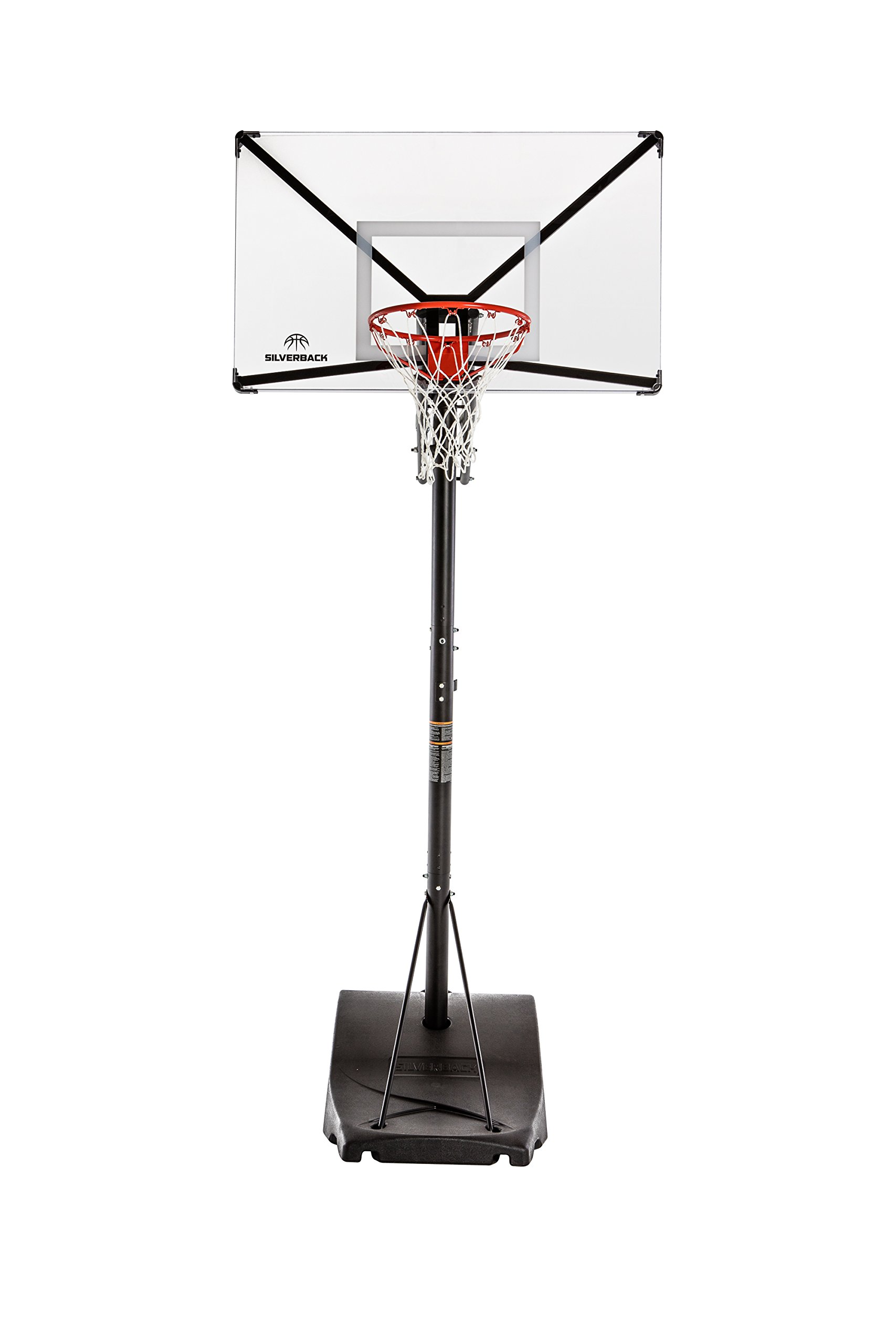 Portable Height-Adjustable Basketball Hoop - Easy Lift & Roll